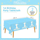 Baby Blue Party Supplies Set 1st Birthday Decorations Includes 2