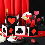 Zhanmai 12 Sets Casino Party Decorations Casino Favor Boxes (6 x 6 x