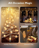 Homemory 12Pcs Flickering Flameless Candle Battery Operated,