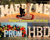 3FT Marquee Light Up Letters, Large Marquee Letters, Mosaic Balloon