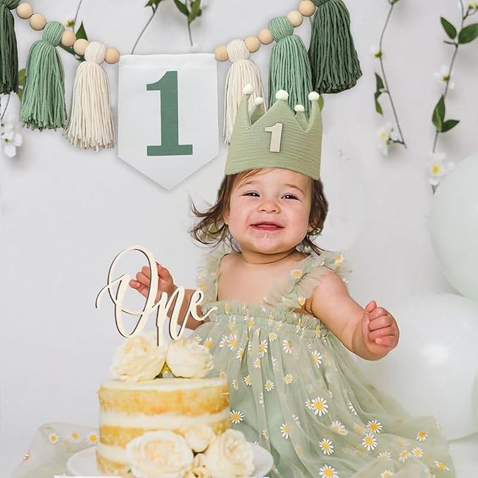 Wild One High Chair Banner For 1st Birthday Party Decorations With