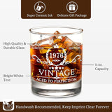 50th Birthday Gifts for Men Whiskey Glass Set 50th Birthday