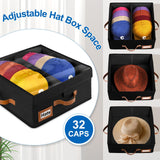Dofilachy 2-in-1 Stackable Hat Storage for Baseball Caps with Clear