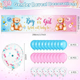 39 Pieces Gender Reveal Banner and Balloon Set Gender Reveal Party