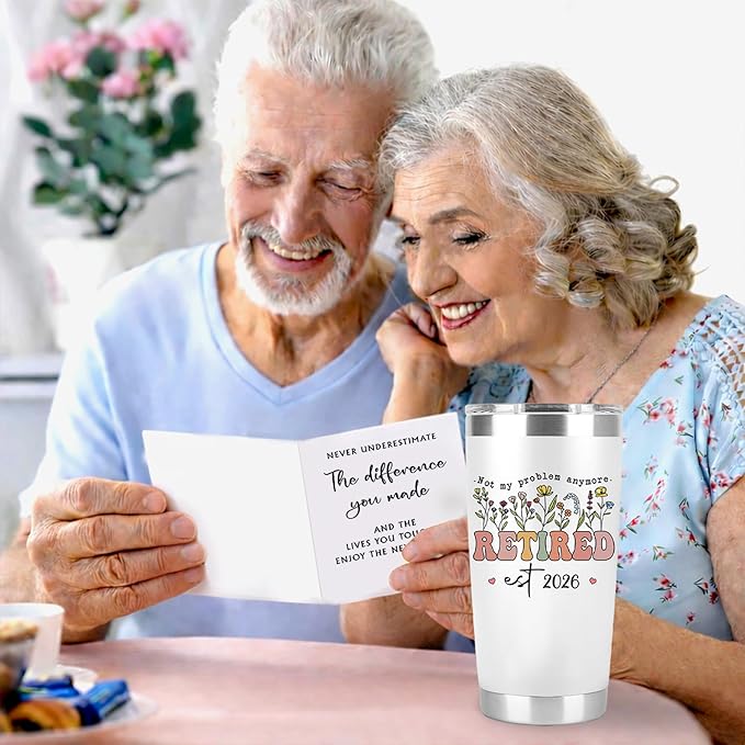 Retired Gifts for Women Retired 2026 Not My Problem Anymore Tumbler