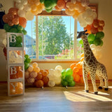 Jungle Safari Balloon Garland Arch Kit 118pcs Sage Green Brown
