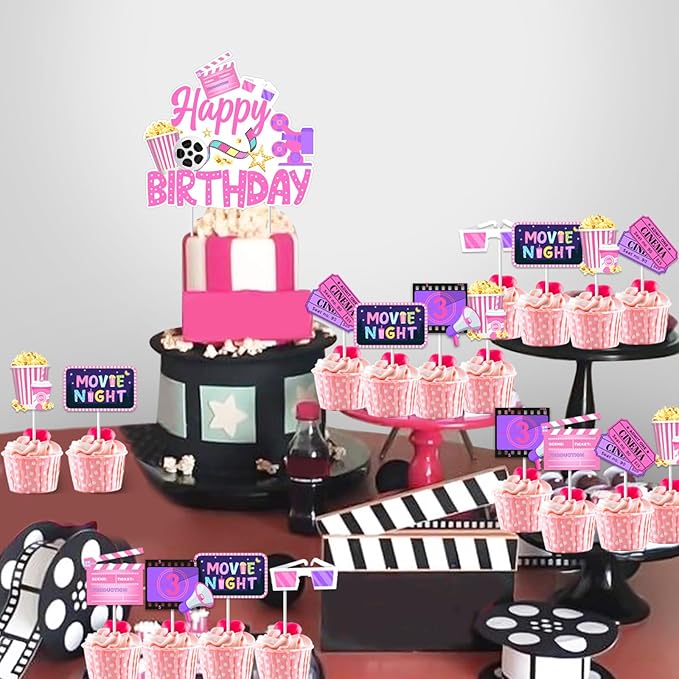 Movie Night Party Decorations Girls Movie Birthday Party Decorations