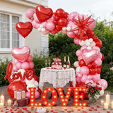 Valentines Day Balloon Arch Garland Kit Red Pink White Balloons with