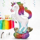 4242711 Unicorn Airloonz Foil Mylar Party Balloon 55 Multicolor Pack