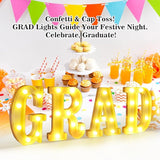 LED Light Up Letters GRAD Sign for Graduation Party Decorations