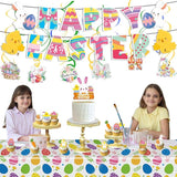 Easter Party Decorations Supplies Bunny Egg Garland Happy Banner