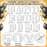 17 Pcs 50th Birthday Party Decoration Happy 50th Birthday Light up