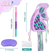 Foldable Mermaid Piñata Pull String Mermaid Birthday Party Supplies