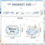 Under the Sea Theme Diaper Cake Decorations for Baby Shower Party