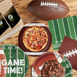 Football Party Supplies Kit Serve 24 Dinner Plates Napkins Banner