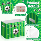 2PCS Soccer Utensil Holder Paper Utensil Caddy for Soccer Party