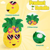 Pineapple Piñata Luau Party Piñata Game with Blindfold and Bat for