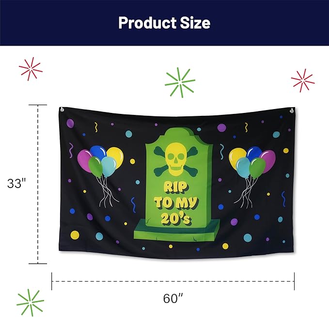 Funny Happy Birthday Banner 60" x 33" – Hilarious Party Decoration #5