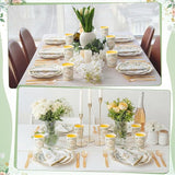 400 Pcs Happy Retirement Party Supplies Sage Green Themed Eucalyptus