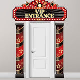 3 Pcs Movie Night Porch Sign Banner Movie Theme Party