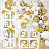 2026 Graduation Party Decorations Set of 4 Graduation Boxes with