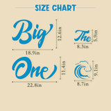 The Big One Decal Wave Themed 1st/First Birthday Party Decoration
