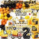 Construction 2nd Birthday Party Supplies Boy Dump Truck Digger Zone