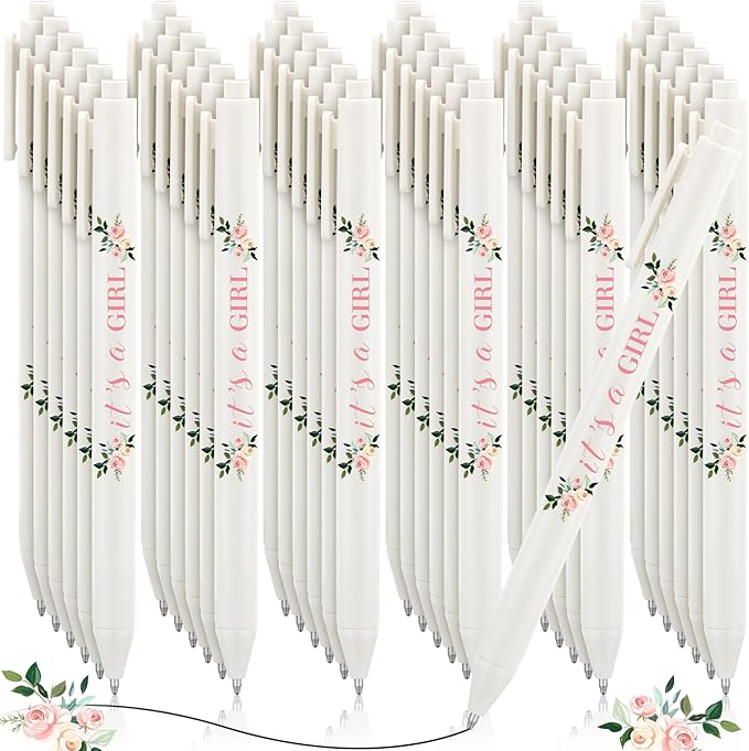 Ireer 36 Pcs Floral Baby Shower Pens Gifts Bulk Party Favors for