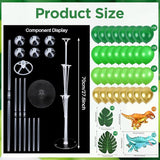 6 Sets Jungle Safari Balloon Stand Kit for Table Gold Green Balloons
