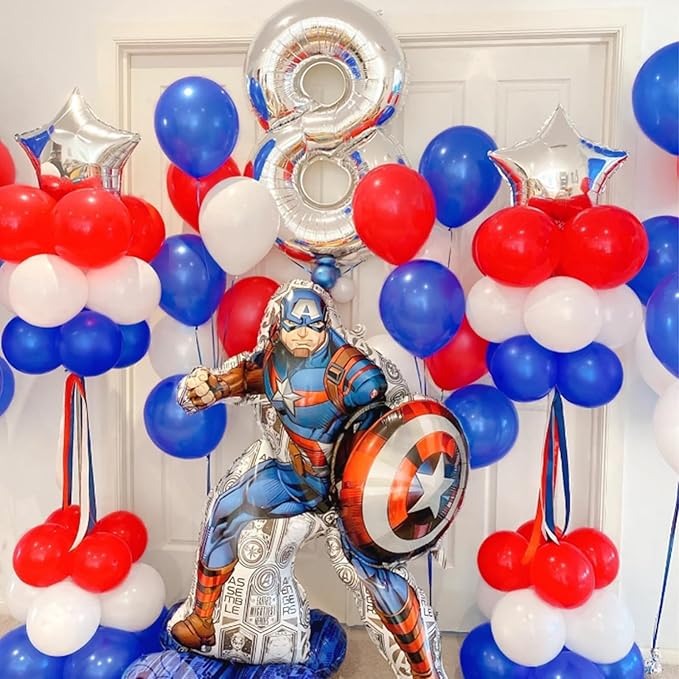 Red White and Blue Latex Balloons 100 Pack for 4th of July