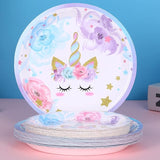 Unicorn Party Supplies Rainbow Unicorn Plates and Napkin Sets for
