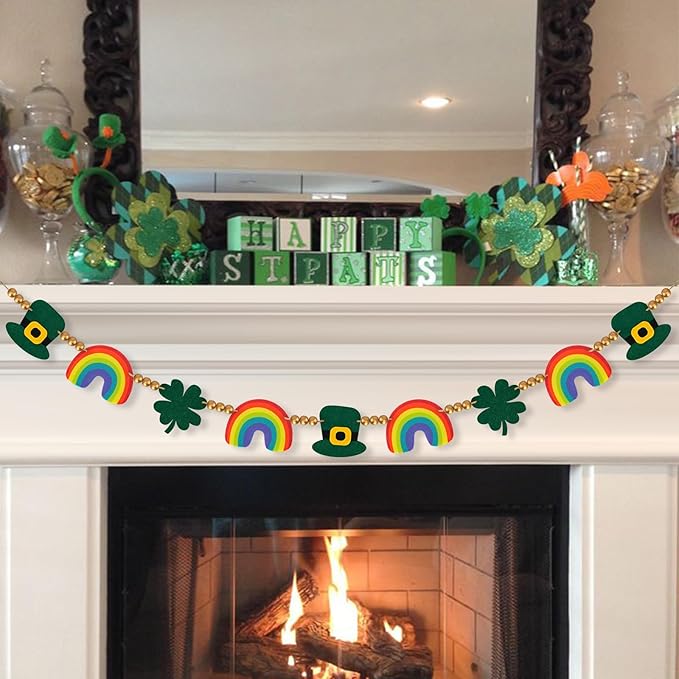 St Patricks Day Banner Decorations St Patricks Day Garland Decor