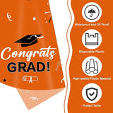 Slergut Orange and Black Graduation Decorations 2026, 3 Pack Orange
