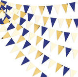 30Ft Navy Blue Gold and Beige Party Decorations Royal Blue Gold