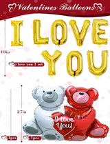 Valentines Day Balloons Decorations Romantic I Love You Balloon and