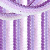 Purple White Lavender Party-Decorations Streamers-Garland - 12pcs