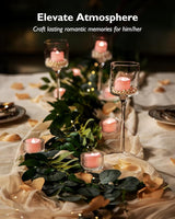 Homemory Pink Tea Lights Candles Battery Operated, 200+Hour Flameless