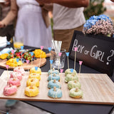100Pcs Baby Gender Reveal Cocktail Picks Boy or Girl Theme Decor