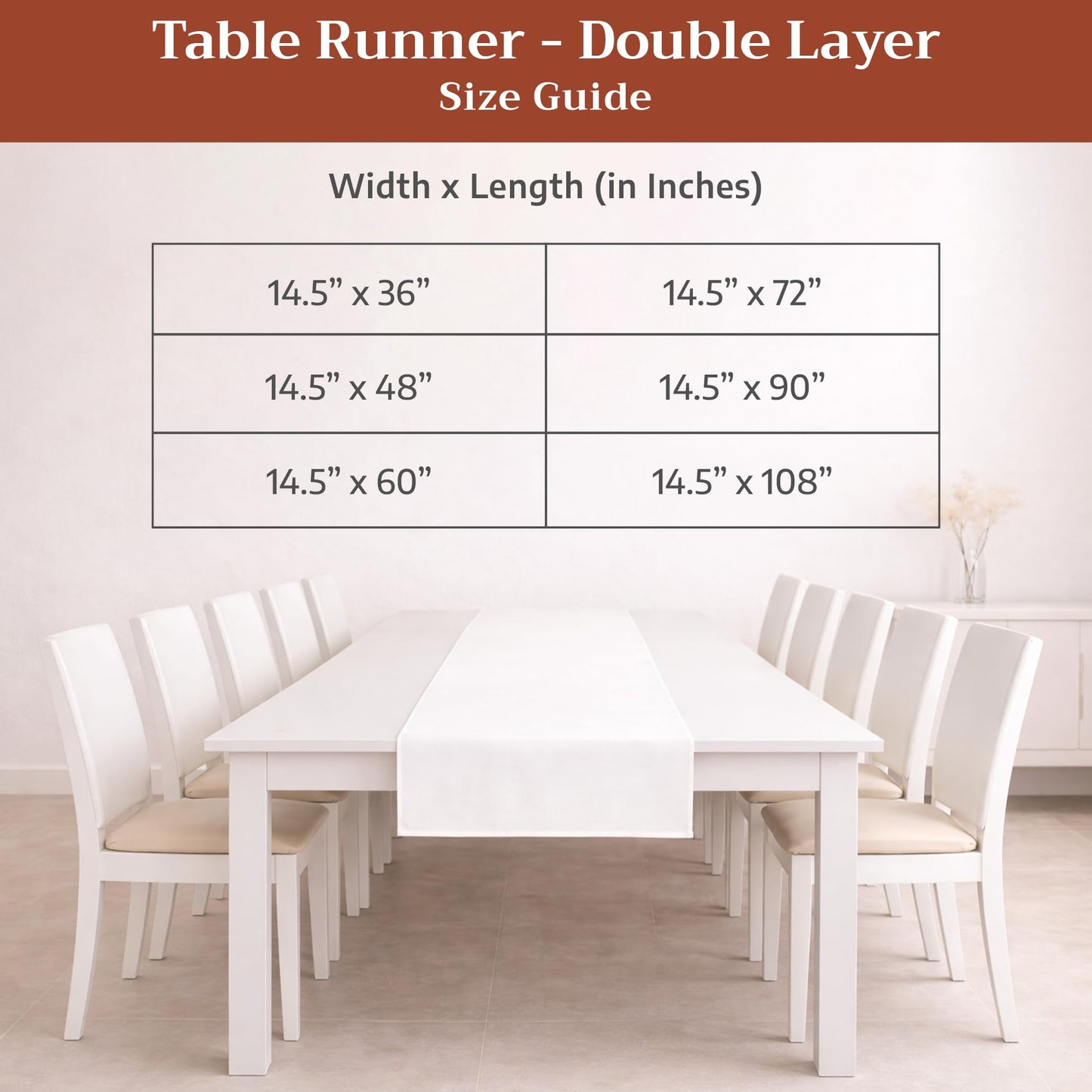 Maison d' Hermine Table Runner 100% Cotton Double Layer Table Runners