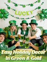 3 Pack Felt St Patrick's Day Decorations Garland 6.6 ft Lucky Felt