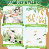 Safari Baby Shower Tablecloths Jungle Animals Plastic Table Cloths