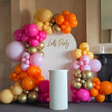 Hot Pink and Orange Gold Balloons 12inch 60pcs Light Pink Metallic