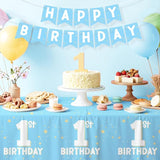 Baby Blue Party Supplies Set 1st Birthday Decorations Includes 2