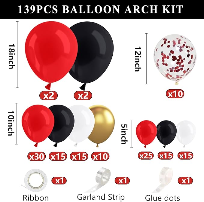 Graduation Decorations 2026 Set of 4 Red Grad Balloon Boxes with
