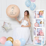 164PCS Gender Reveal Balloon Boxes Decorations Pink and Blue Balloon