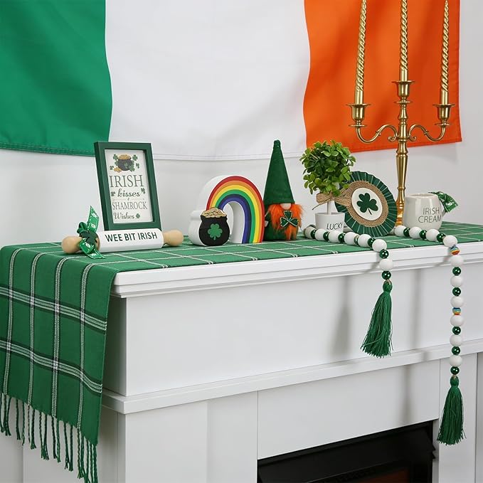 St Patrick's Day Decoration 8 PCS Tiered Tray Decor Set Cute
