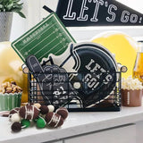 Football Felt Ball Garland Rugby Pom Poms Banner for Sports Themed