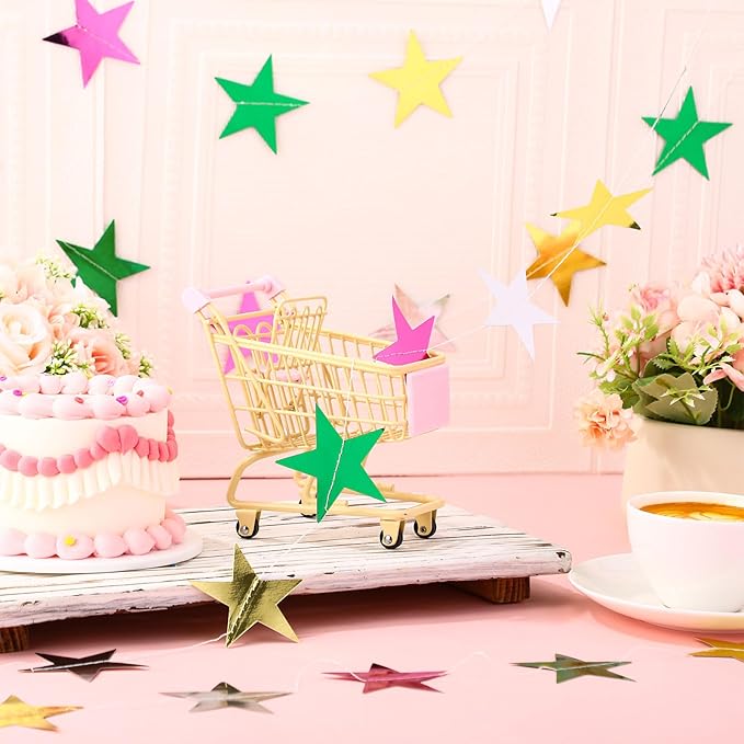Patelai Glitter Star Garland Banner 2026 Graduation Decor 130 Feet #15