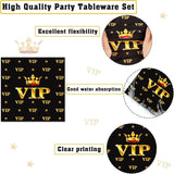 96 Pcs Vip Movie Night Party Supplies Paper Plates Napkins