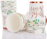 Rose Gold Bridal Shower Decorations 168Pcs Bridal Shower Plates and